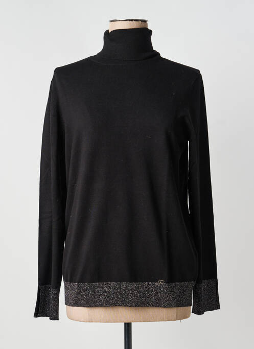 Pull col roulé stretch manches longues noir GAUDI femme