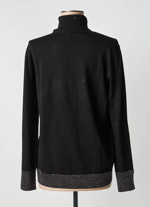 Pull col roulé stretch manches longues noir GAUDI femme