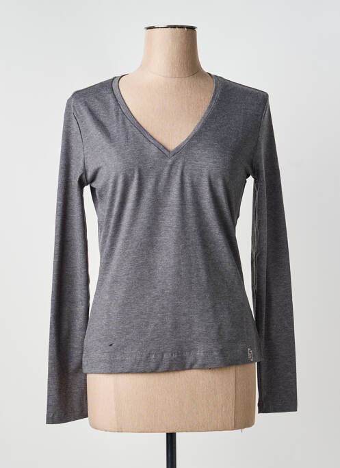 Top stretch manches longues gris GAUDI femme