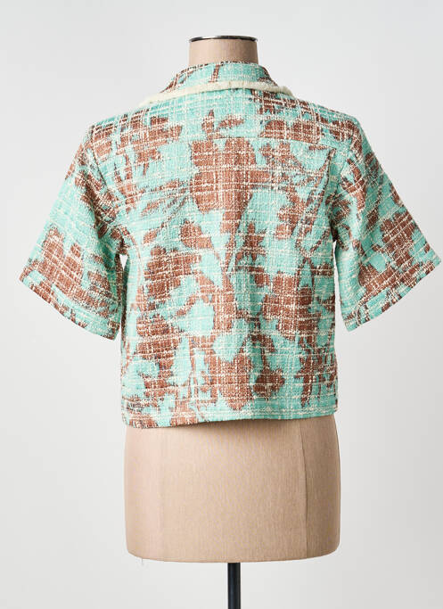 Veste casual coupe droite vert BRAND UNIQUE femme