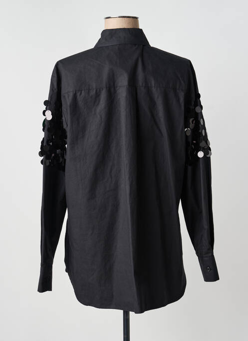 Chemisier coupe droite manches longues noir DIXIE femme