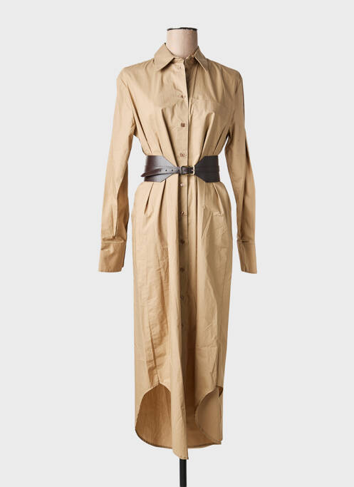 Robe mi-longue beige IMPERIAL femme