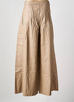 Pantalon flare coupe évasée beige PIER ANTONIO GASPARI femme