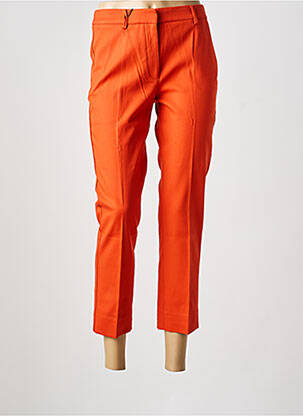 Pantalon 7/8 fermeture zippée sous rabat avec crochet orange MAX MARA femme