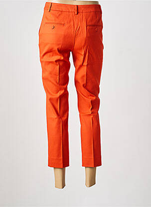 Pantalon 7/8 fermeture zippée sous rabat avec crochet orange MAX MARA femme