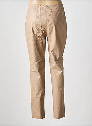 Pantalon slim slim beige PIER ANTONIO GASPARI femme