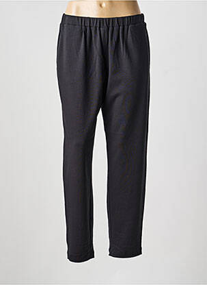 Pantalon droit taille élastique noir REPEAT femme
