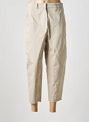Pantalon 7/8 taille élastique beige MAX MARA femme