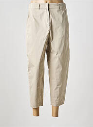Pantalon 7/8 taille élastique beige MAX MARA femme