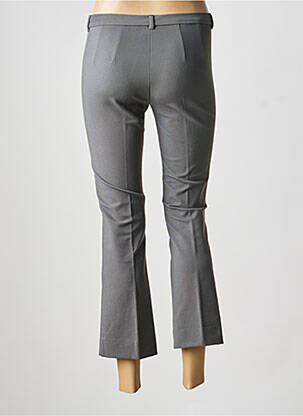 Pantalon 7/8 fermeture zippée sous rabat avec crochet gris MAX MARA femme