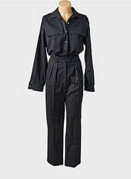 Combi-pantalon poches manches longues noir MAX MARA femme