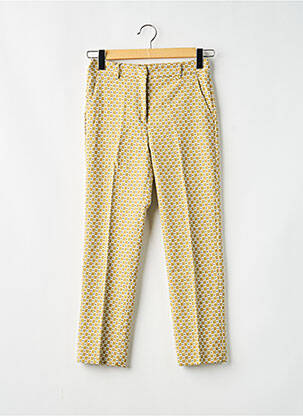 Pantalon droit poches jaune MAX MARA femme