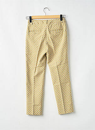 Pantalon droit poches jaune MAX MARA femme