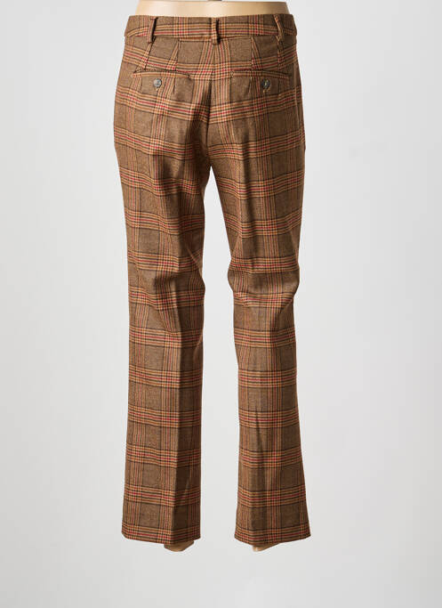 Pantalon 7/8 fermeture zippée sous rabat avec crochet marron MAXMARA femme
