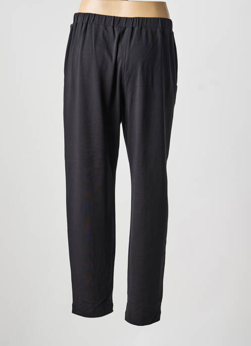 Pantalon droit taille élastique noir REPEAT femme