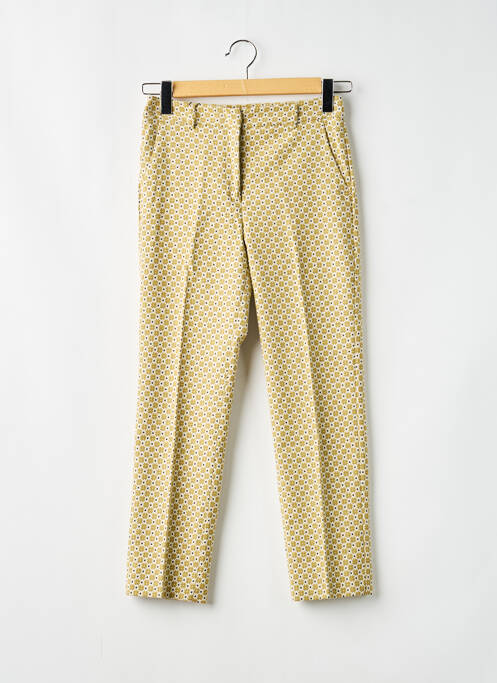 Pantalon droit poches jaune MAX MARA femme