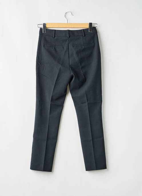 Pantalon droit fermeture zippée sous rabat avec crochet noir SPORTMAX femme