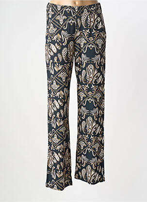 Pantalon droit stretch taille normale noir GEISHA femme