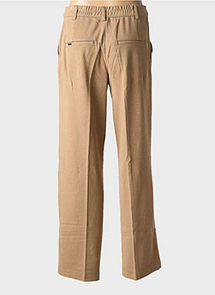 Pantalon chino fermeture zippée sous rabat boutonné taille normale beige STREET ONE femme