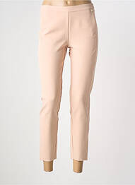 Pantalon 7/8 taille à pinces taille normale rose ANGY SIX femme