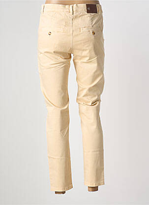 Pantalon chino tissage popeline taille normale beige CHATTAWAK femme