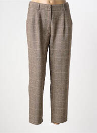 Pantalon chino fermeture zippée sous rabat boutonné taille normale beige MOLLY BRACKEN femme