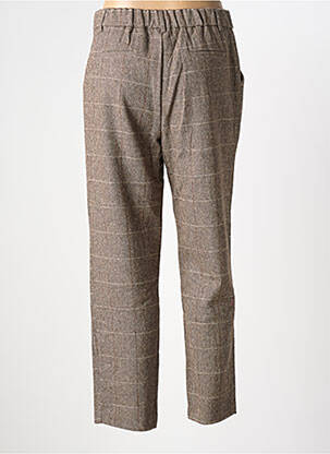 Pantalon chino fermeture zippée sous rabat boutonné taille normale beige MOLLY BRACKEN femme