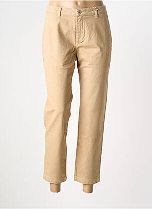 Pantalon chino tissage popeline taille normale beige LEE COOPER femme