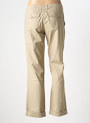 Pantalon chino tissage popeline taille normale vert SCHOOL RAG femme
