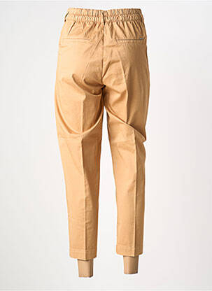 Pantalon chino tissage popeline taille normale marron KANOPE femme