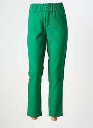 Pantalon chino poches taille haute vert STREET ONE femme