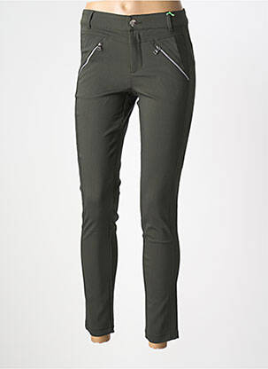 Pantalon slim skinny taille normale vert STREET ONE femme