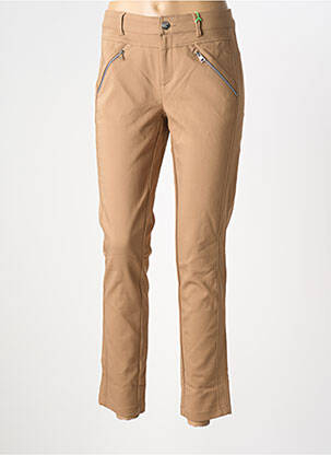 Pantalon slim stretch taille normale beige STREET ONE femme