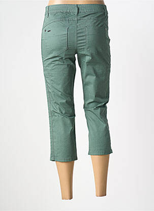Pantacourt tissage popeline taille normale vert STREET ONE femme