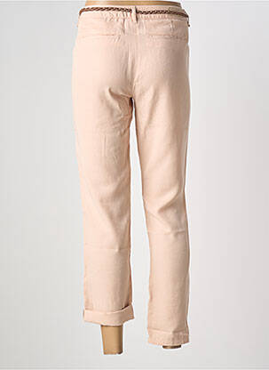 Pantalon chino tissage popeline taille normale rose SCHOOL RAG femme