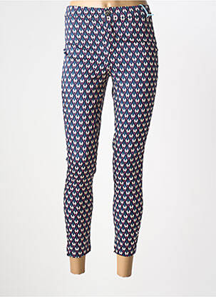 Pantalon 7/8 taille élastique taille normale bleu STREET ONE femme