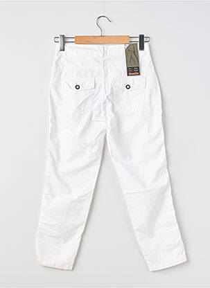 Pantalon 7/8 tissage popeline taille normale blanc STREET ONE femme