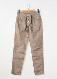 Pantalon slim tissage popeline taille normale gris STREET ONE femme