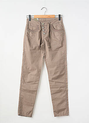 Pantalon slim tissage popeline taille normale gris STREET ONE femme