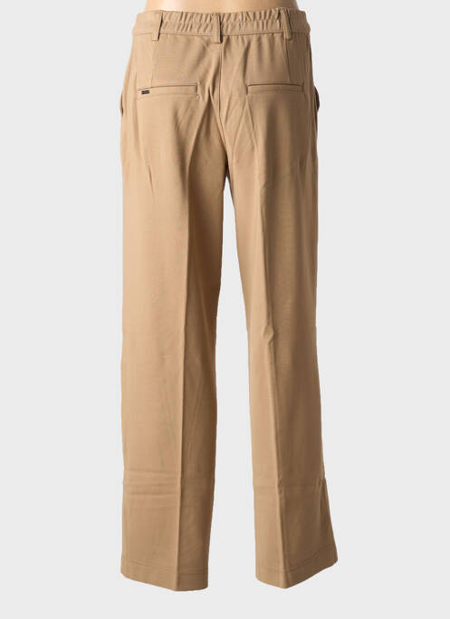 Pantalon chino fermeture zippée sous rabat boutonné taille normale beige STREET ONE femme