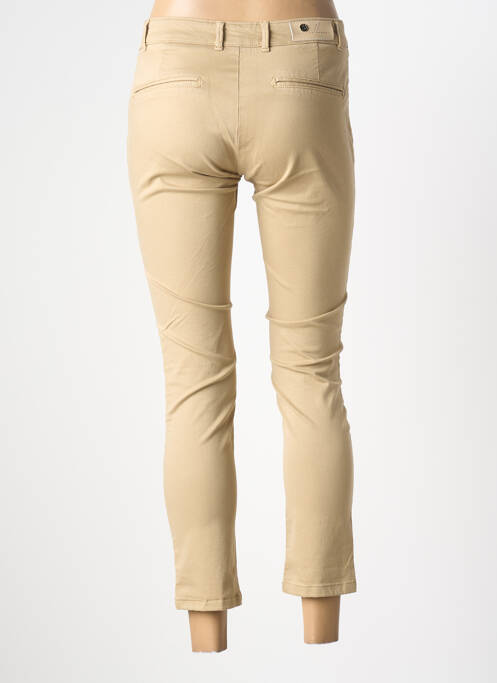 Pantalon 7/8 stretch taille normale beige ATELIER BOHÈME femme