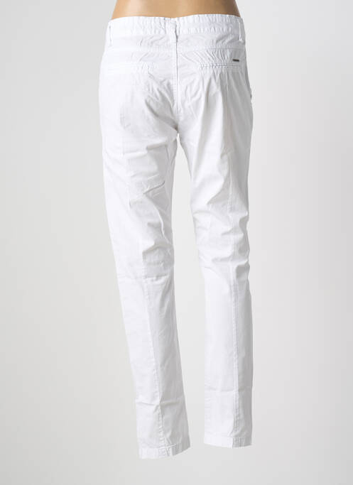 Pantalon chino tissage popeline taille normale blanc GARCIA femme