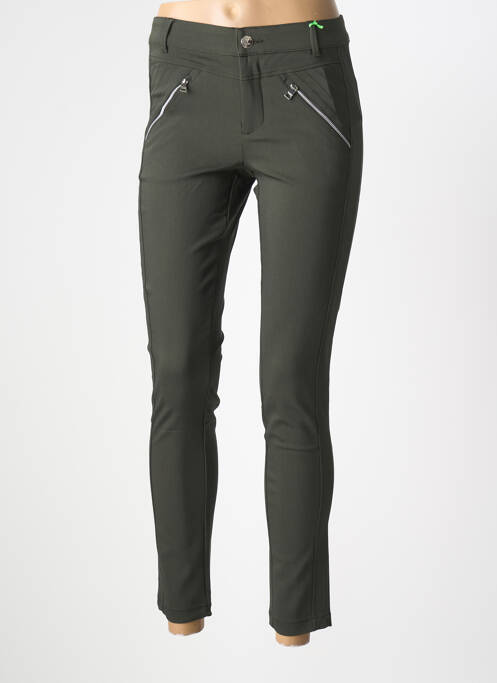 Pantalon slim stretch taille normale vert STREET ONE femme