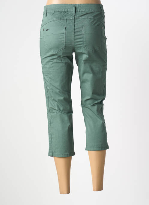 Pantacourt tissage popeline taille normale vert STREET ONE femme