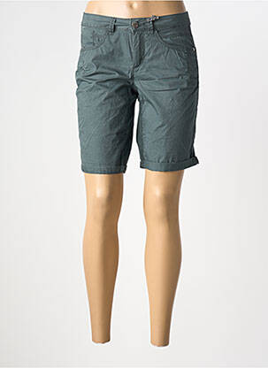 Bermuda taille à pinces taille normale vert STREET ONE femme