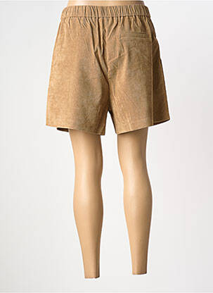 Short taille à pinces taille haute beige MOLLY BRACKEN femme