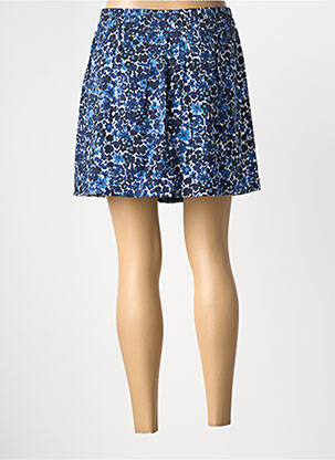 Jupe short tissage popeline bleu MOLLY BRACKEN femme