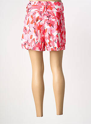 Short fermeture zippée sous rabat avec crochet taille haute rose MOLLY BRACKEN femme