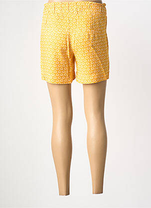 Short coupe droite taille haute jaune STREET ONE femme