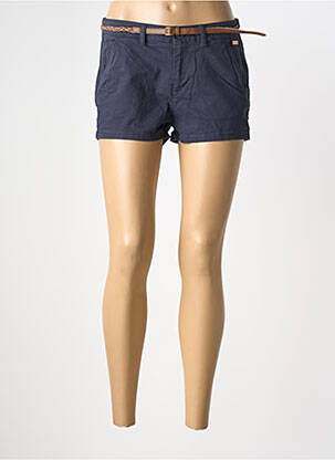 Short taille à pinces taille normale bleu SUPERDRY femme